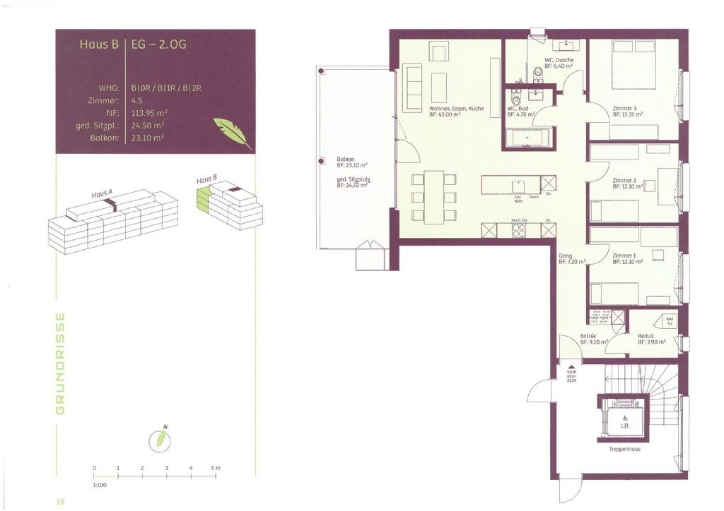 4 ½ pièces appartement