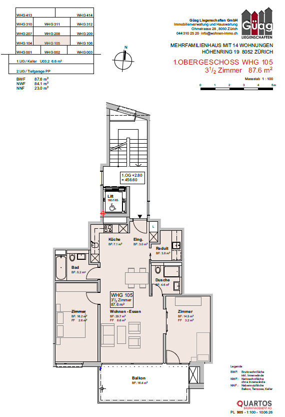 3 ½ rooms apartment, photo 4 of 4