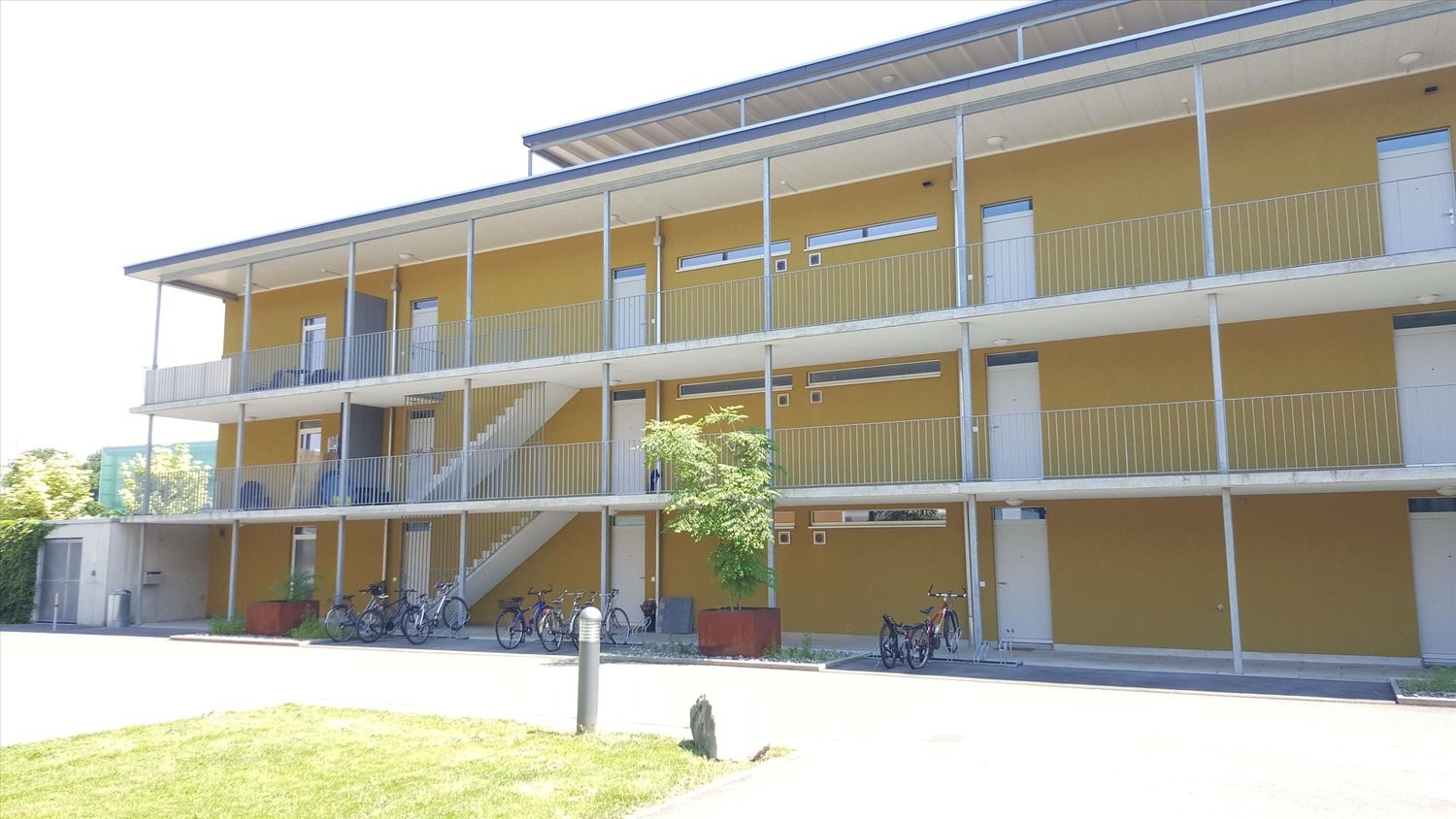 Covered bike parking