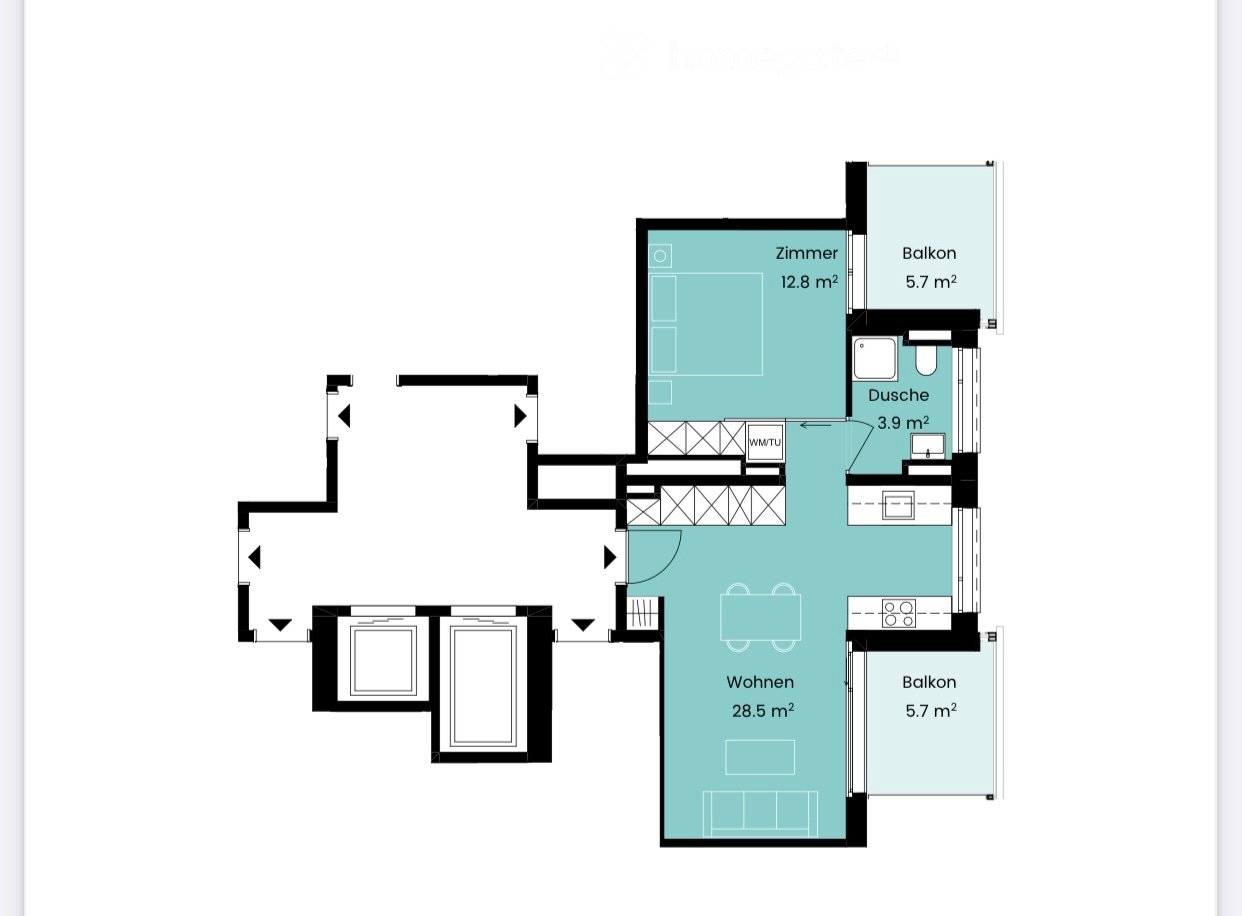 2 rooms apartment, photo 1 of 5