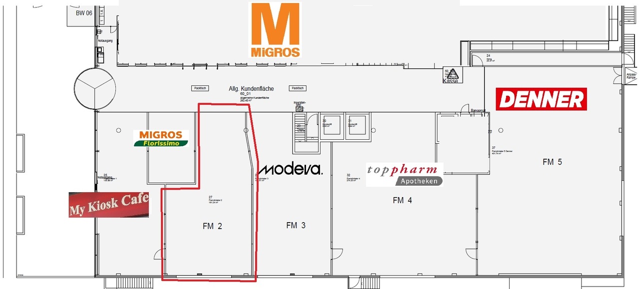 negozio di 160m²
