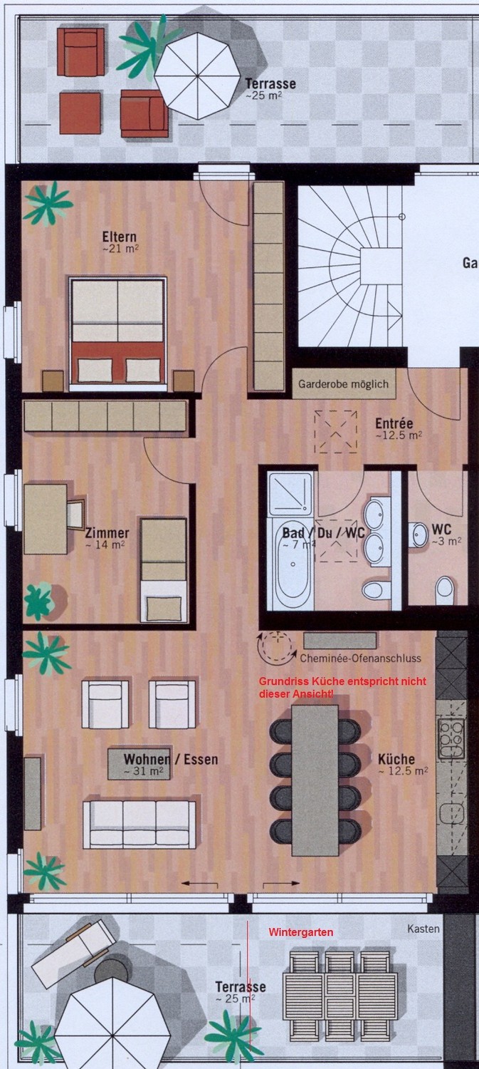 3 ½ rooms apartment
