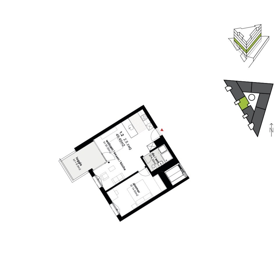 2 ½ rooms apartment, photo 7 of 7