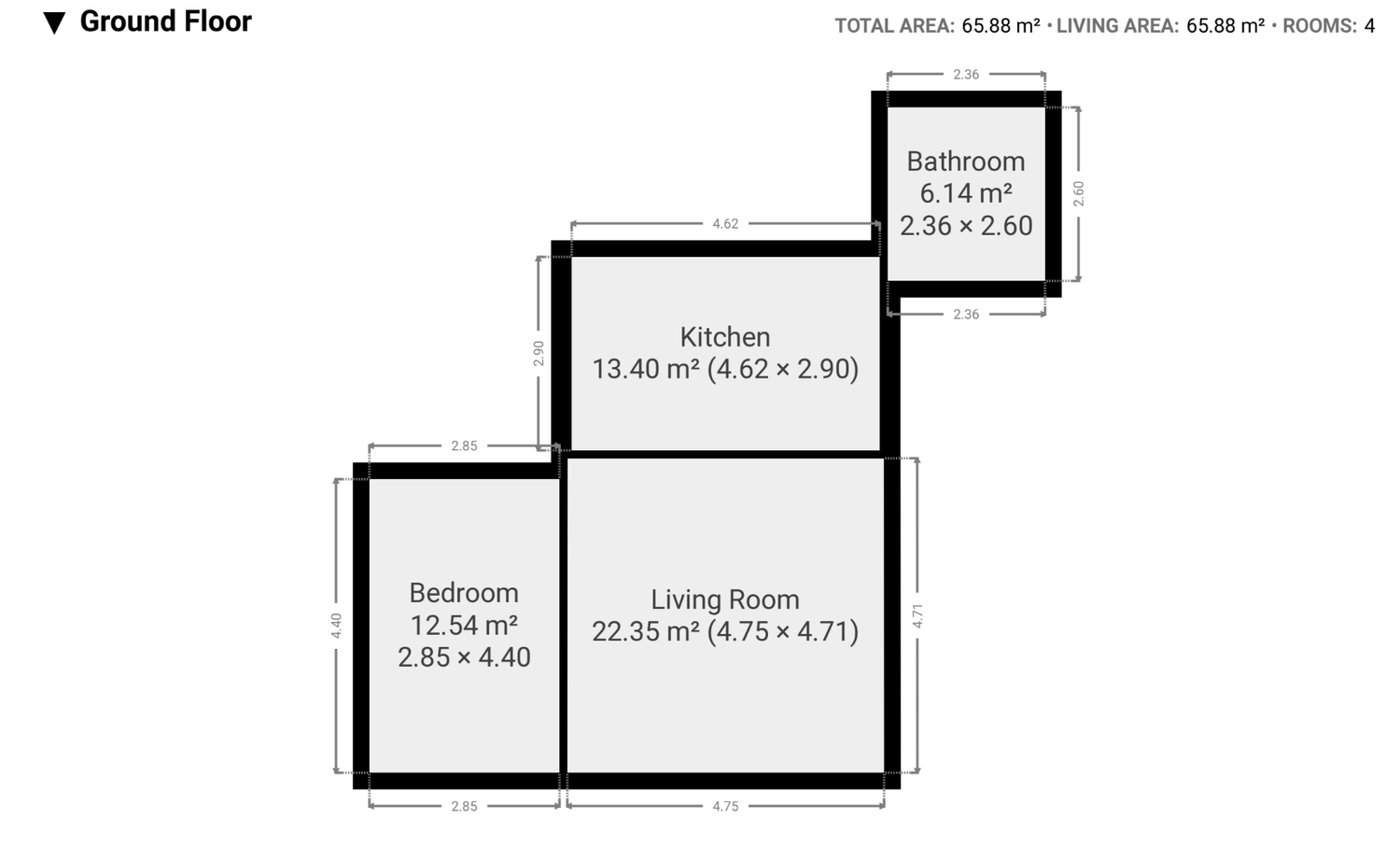 Appartamento di 2 ½ locali