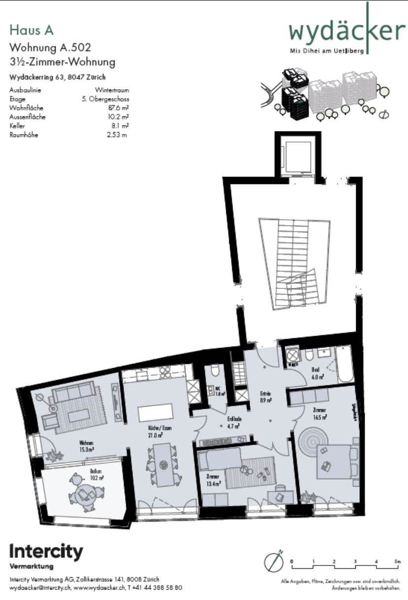 3 ½ rooms apartment, photo 2 of 8