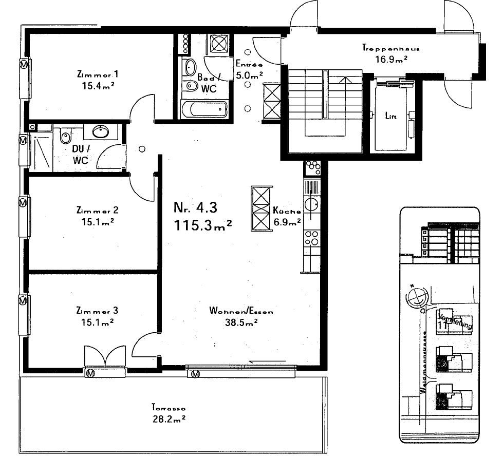 4 ½ rooms apartment, photo 2 of 8