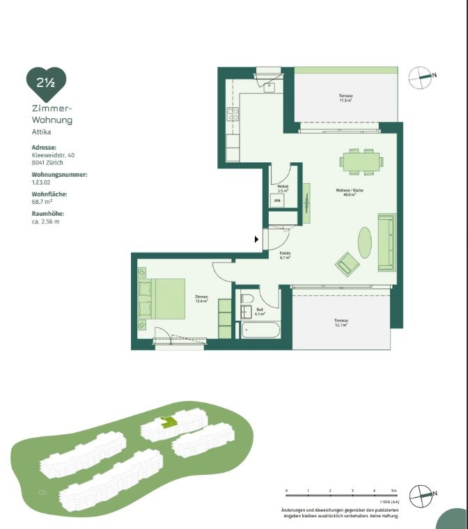 2 ½ room attic flat, photo 6 of 6