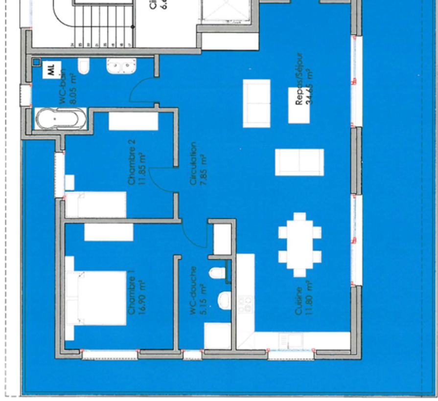 3 ½ rooms apartment