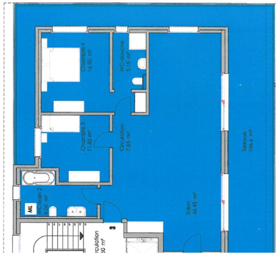 3 ½ rooms apartment