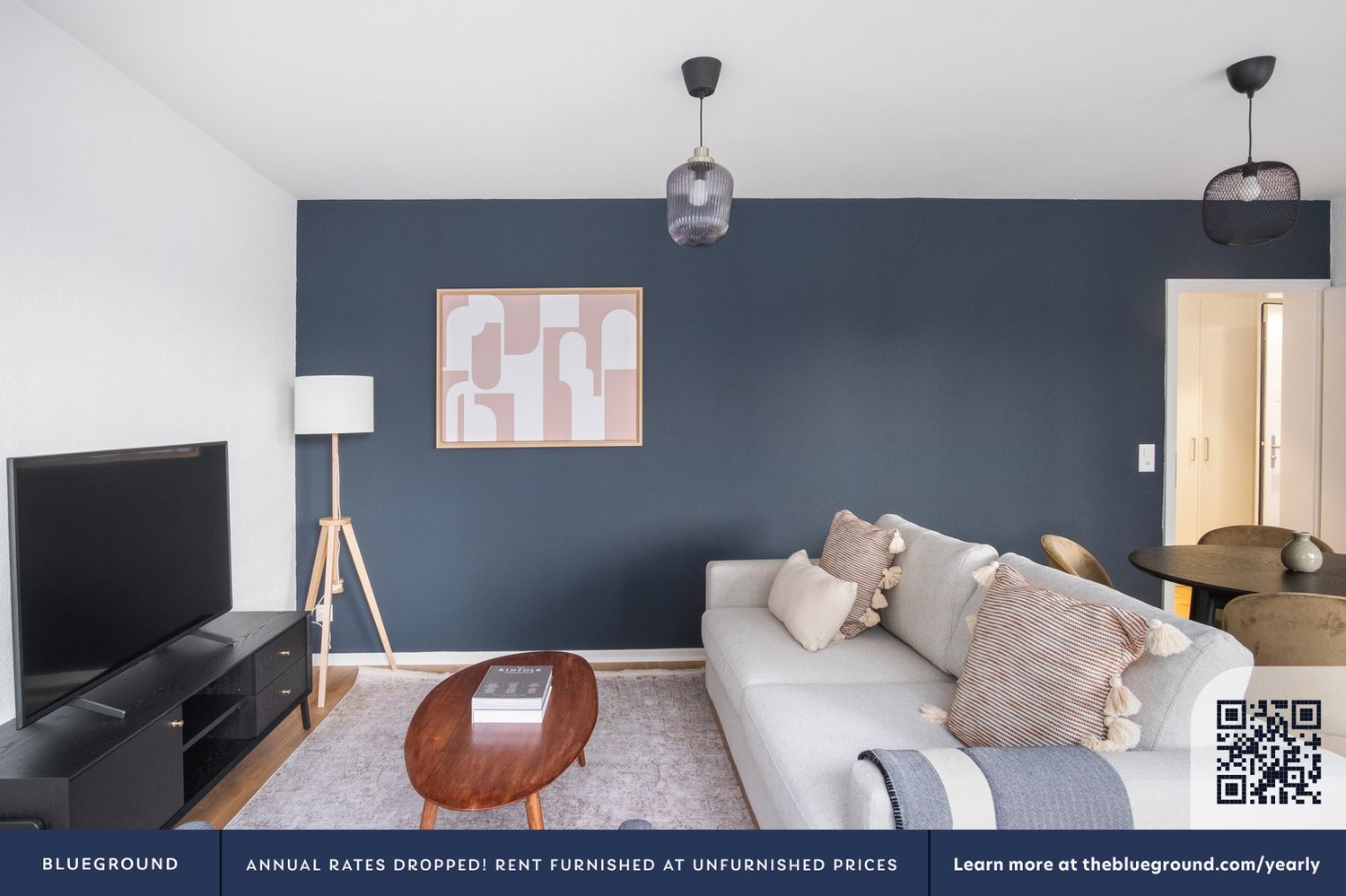 3 ½ rooms furnished flat