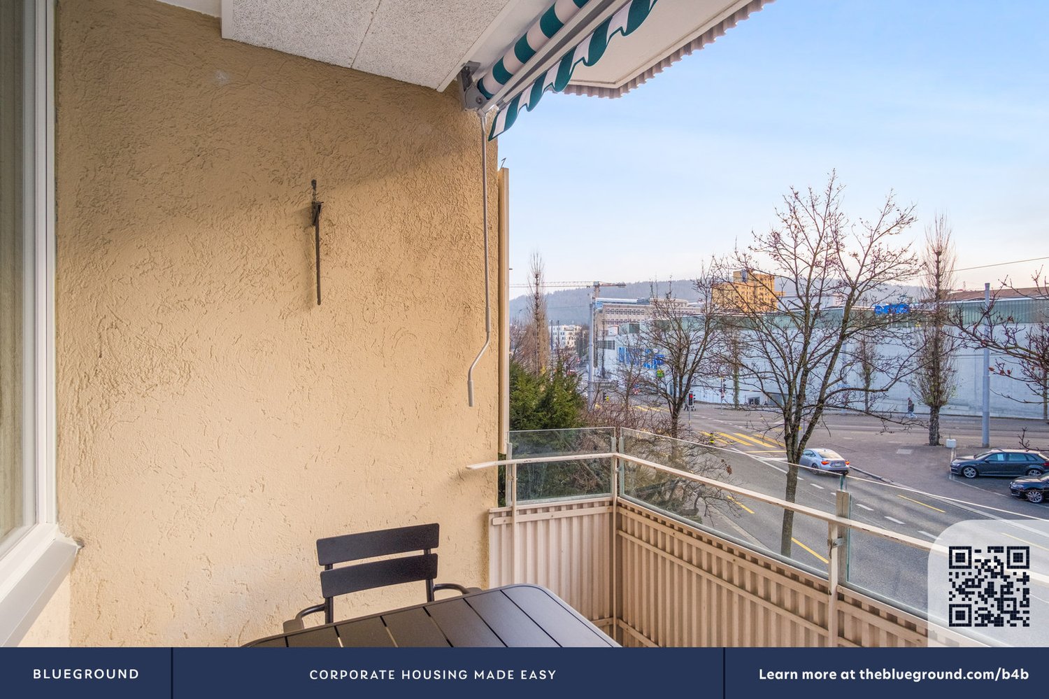 3 ½ rooms furnished flat