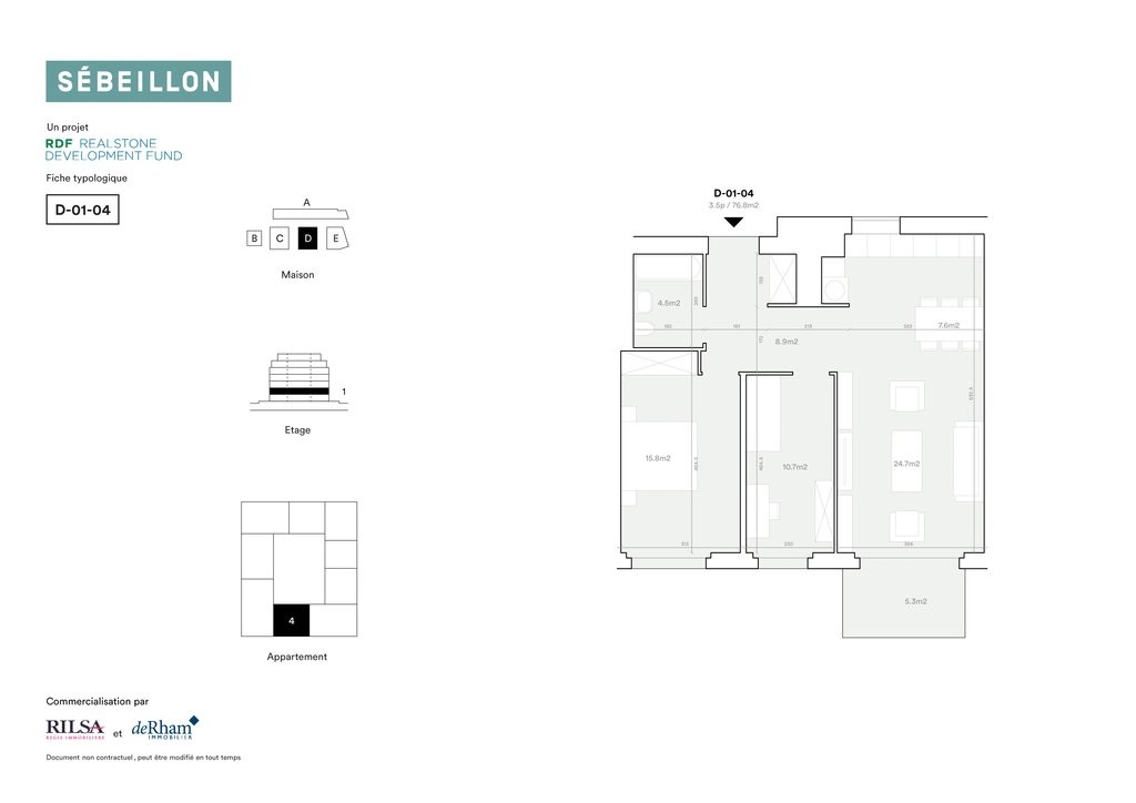 3 ½ rooms apartment