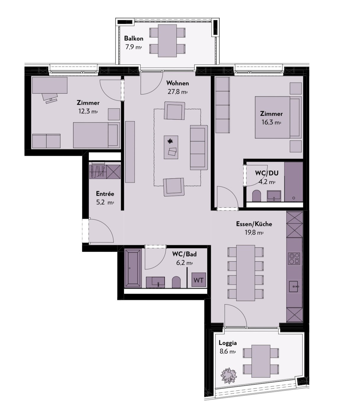 3 ½ rooms apartment, photo 4 sur 4