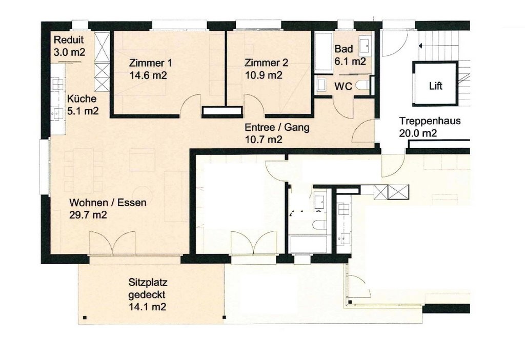 3 ½ rooms apartment