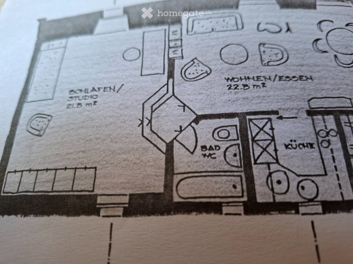 2 rooms apartment, photo 3 of 3