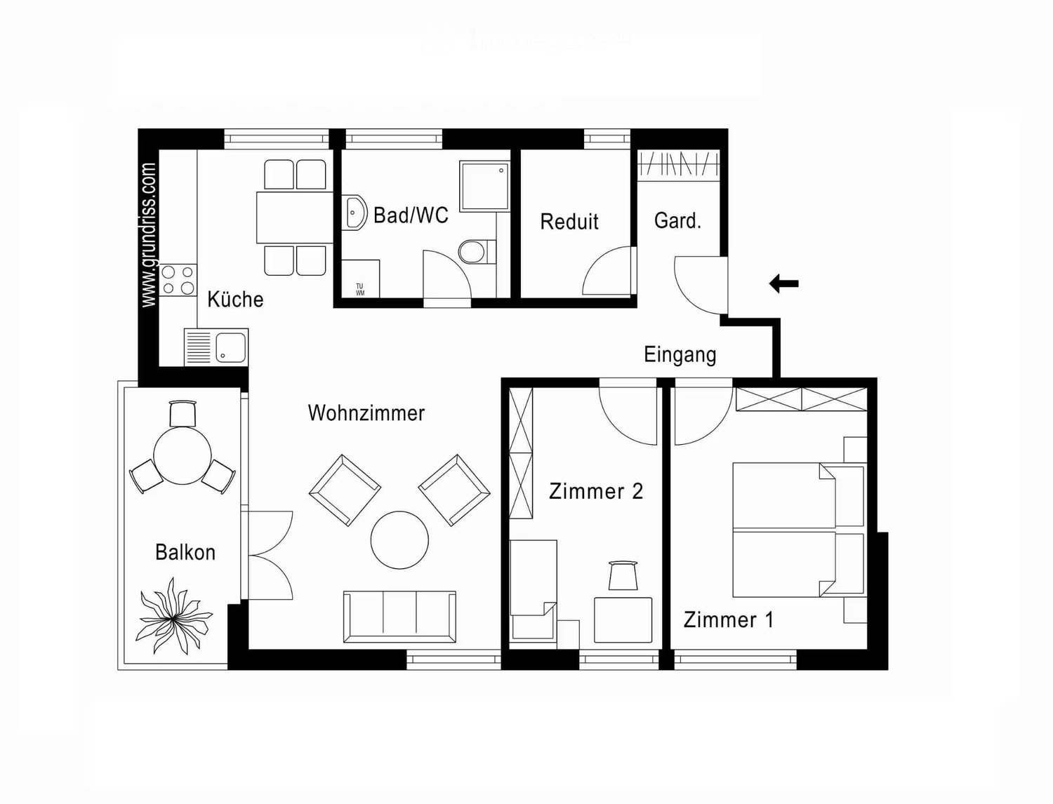 3 ½ rooms apartment, photo 4 of 5