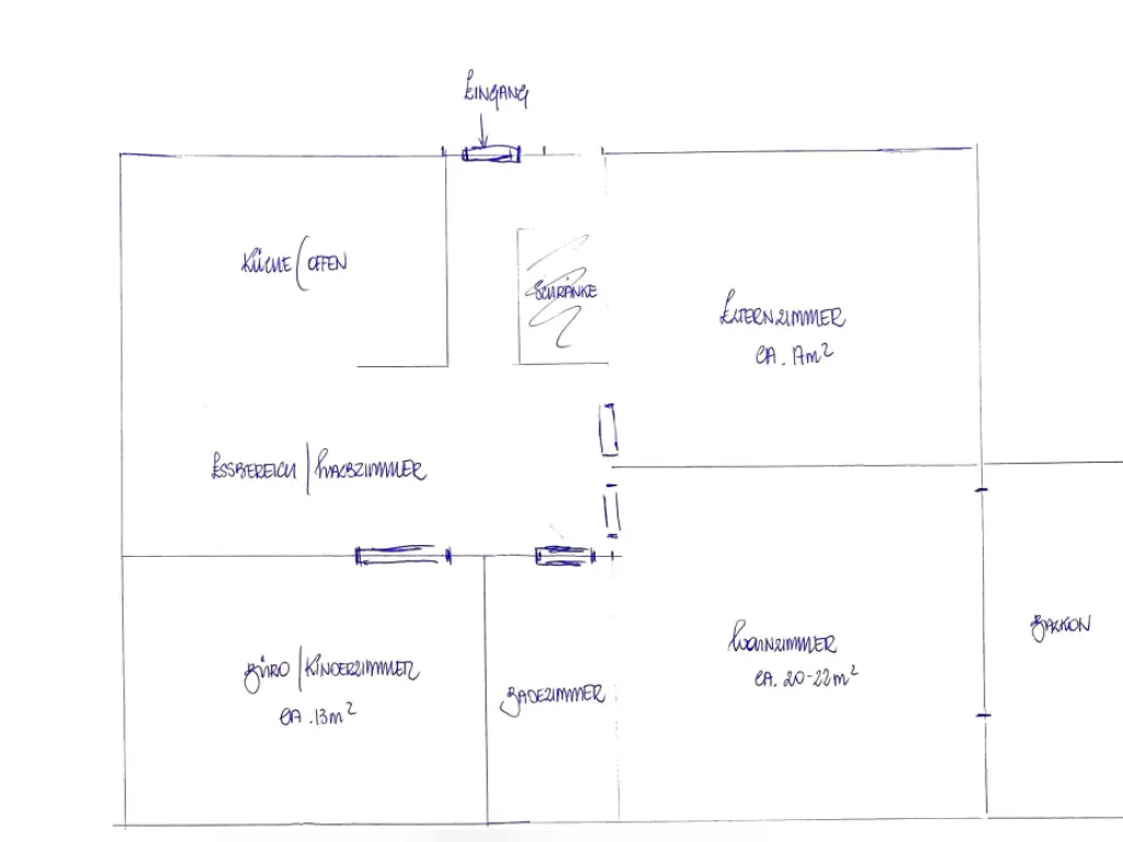 3 ½ rooms apartment
