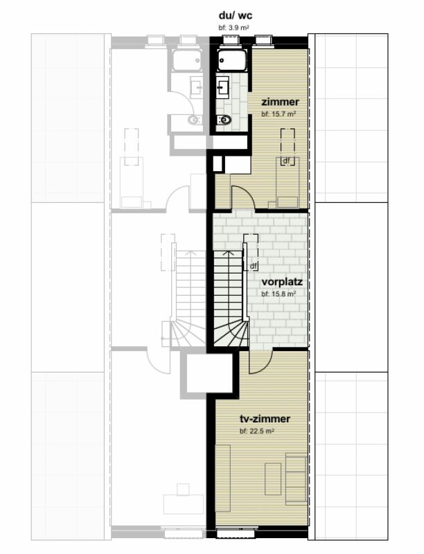 4 rooms roof flat