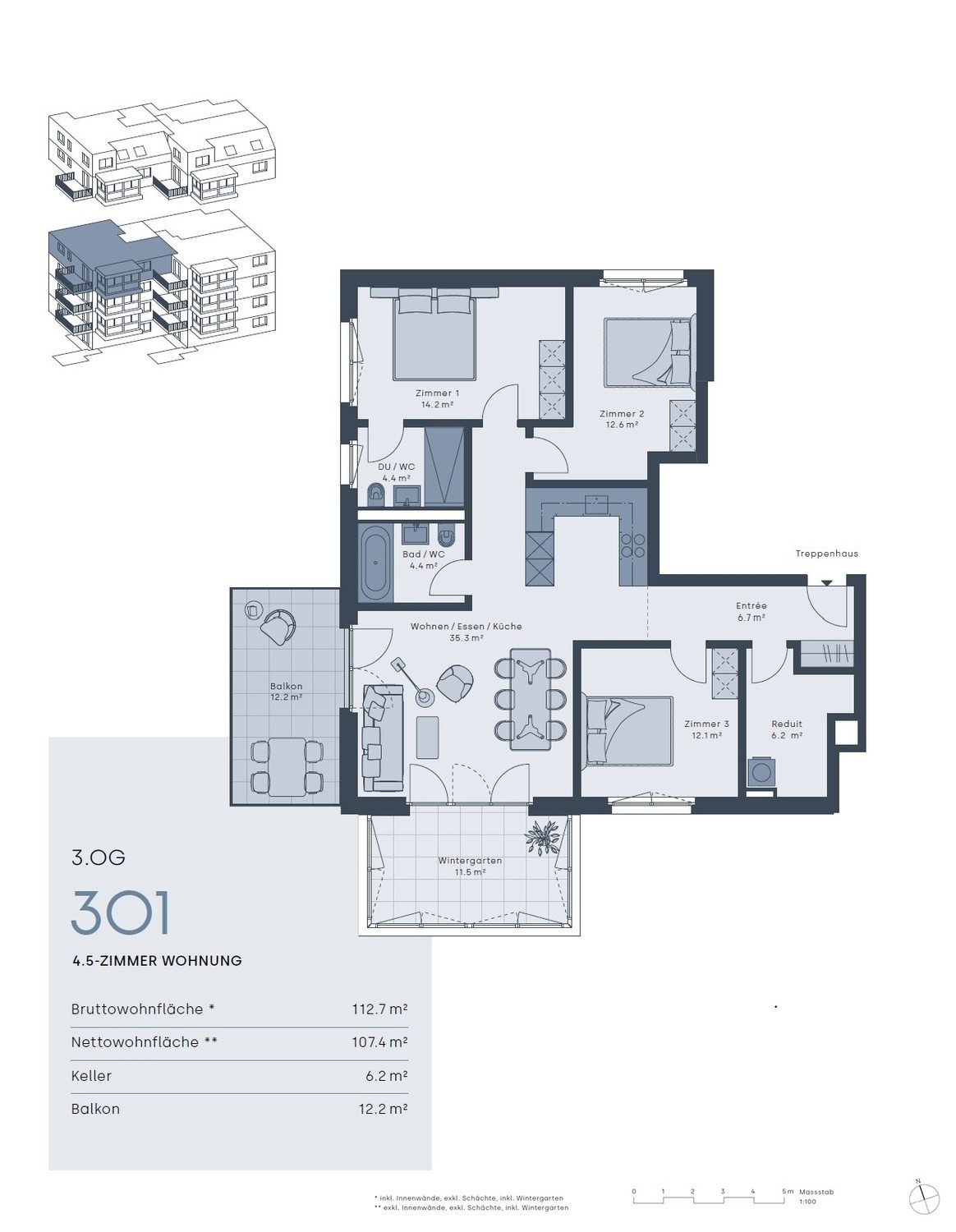 Appartamento di 4 ½ locali