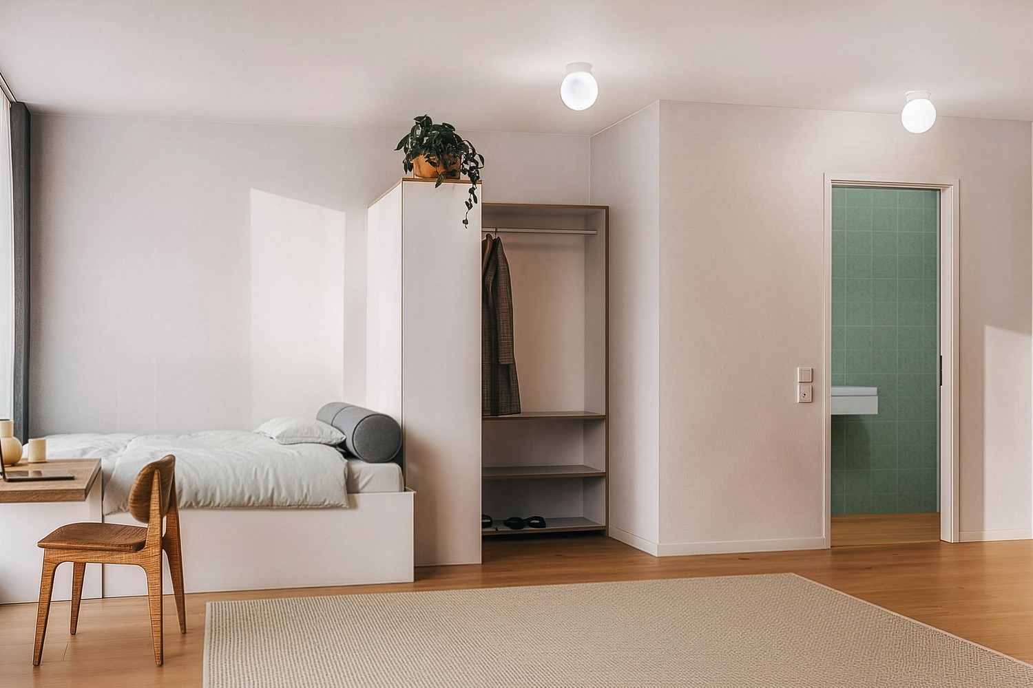 Chambre dans un appartement partagé