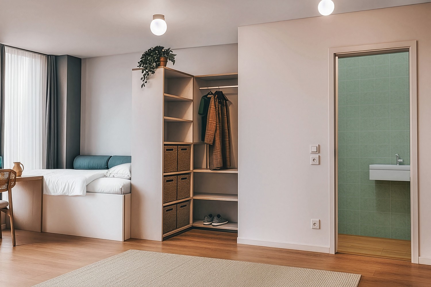 Chambre dans un appartement partagé