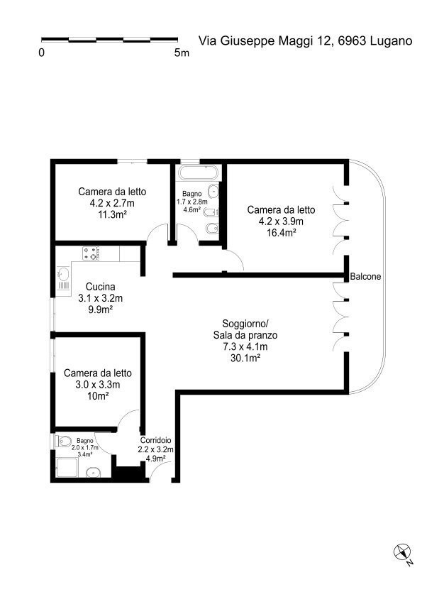 4 ½ rooms apartment, photo 7 of 7
