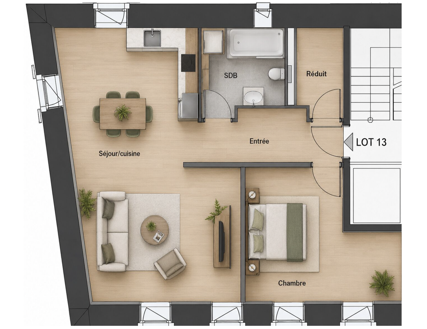2 ½ rooms apartment, photo 3 of 10