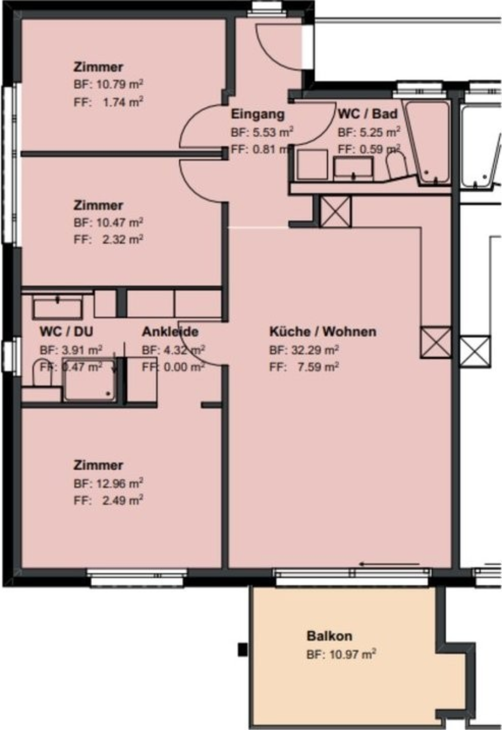 4 ½ rooms apartment, photo 5 of 6