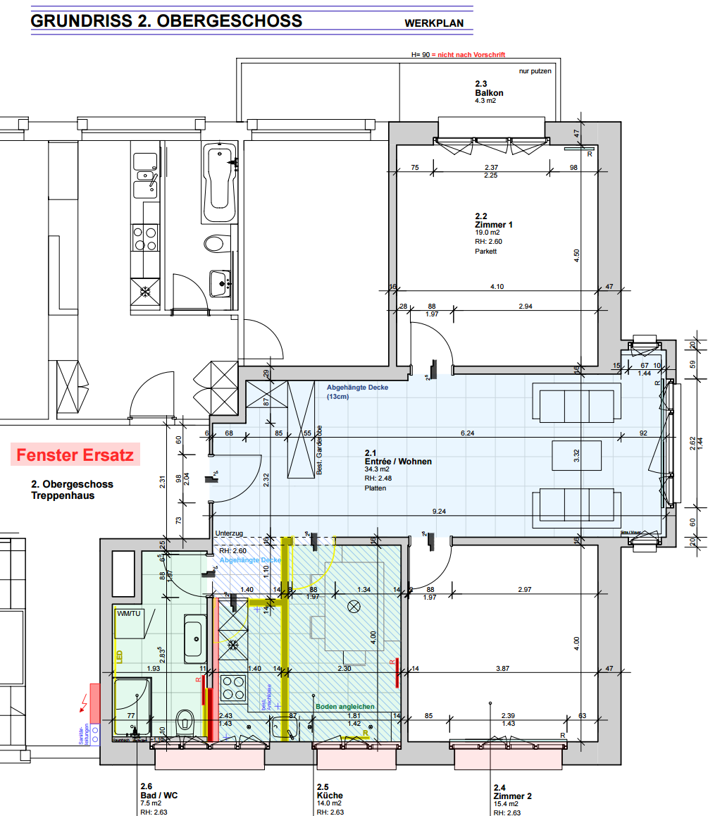 2 ½ rooms apartment