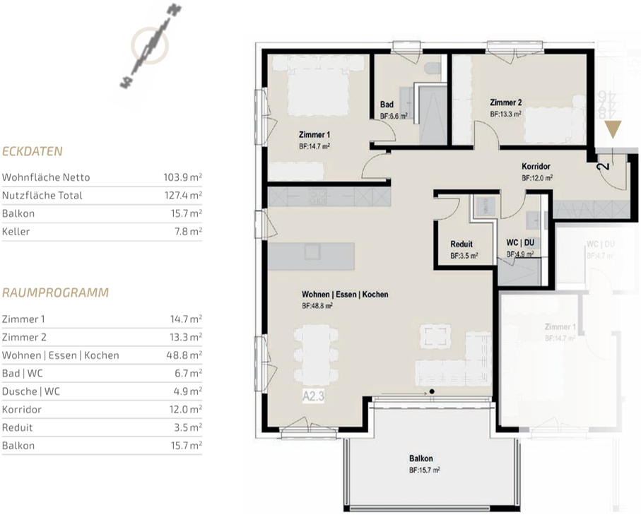 3 ½ rooms apartment, photo 3 of 6