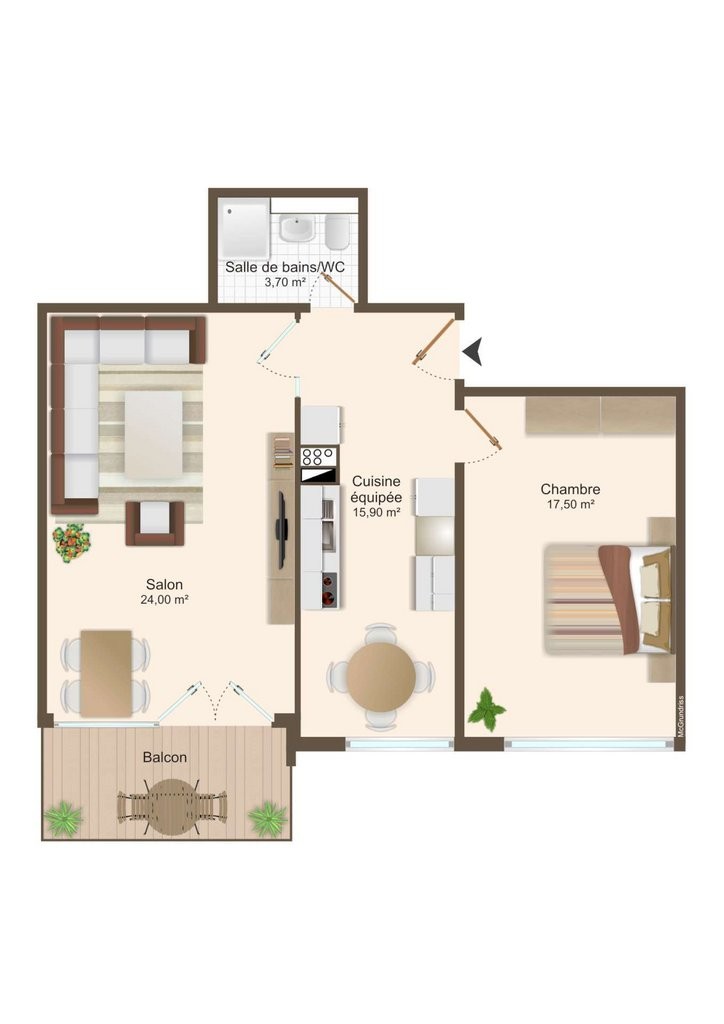 2 ½ rooms apartment, photo 7 of 7
