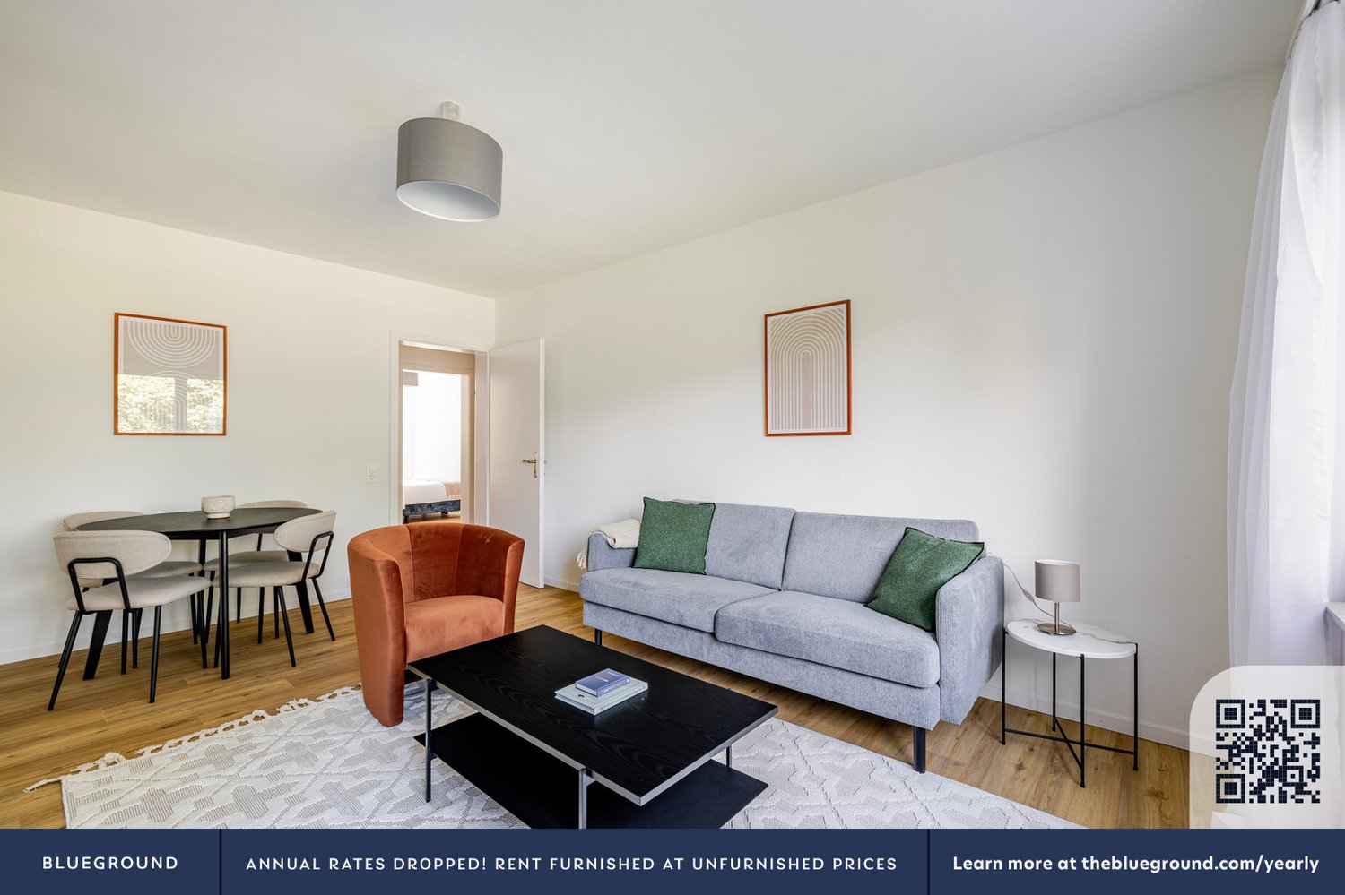 3 ½ rooms furnished flat