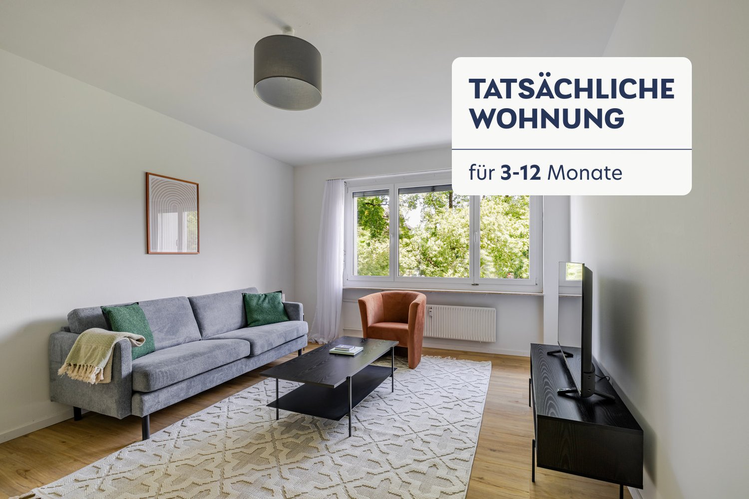 3 ½ rooms furnished flat