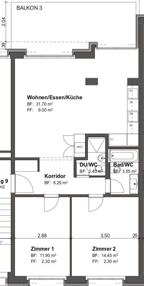 3 rooms apartment, photo 5 of 5