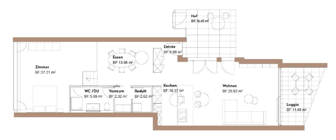 3 ½ rooms apartment