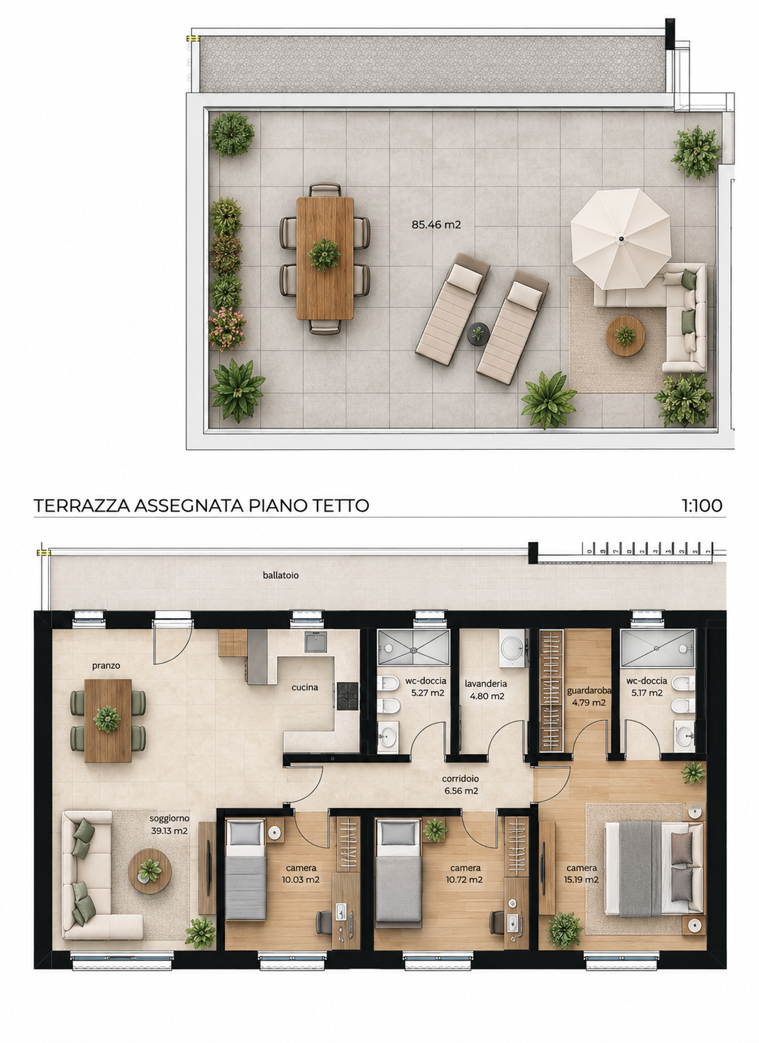 4 ½ rooms roof flat, photo 2 of 10