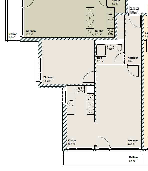 3 ½ room apartment