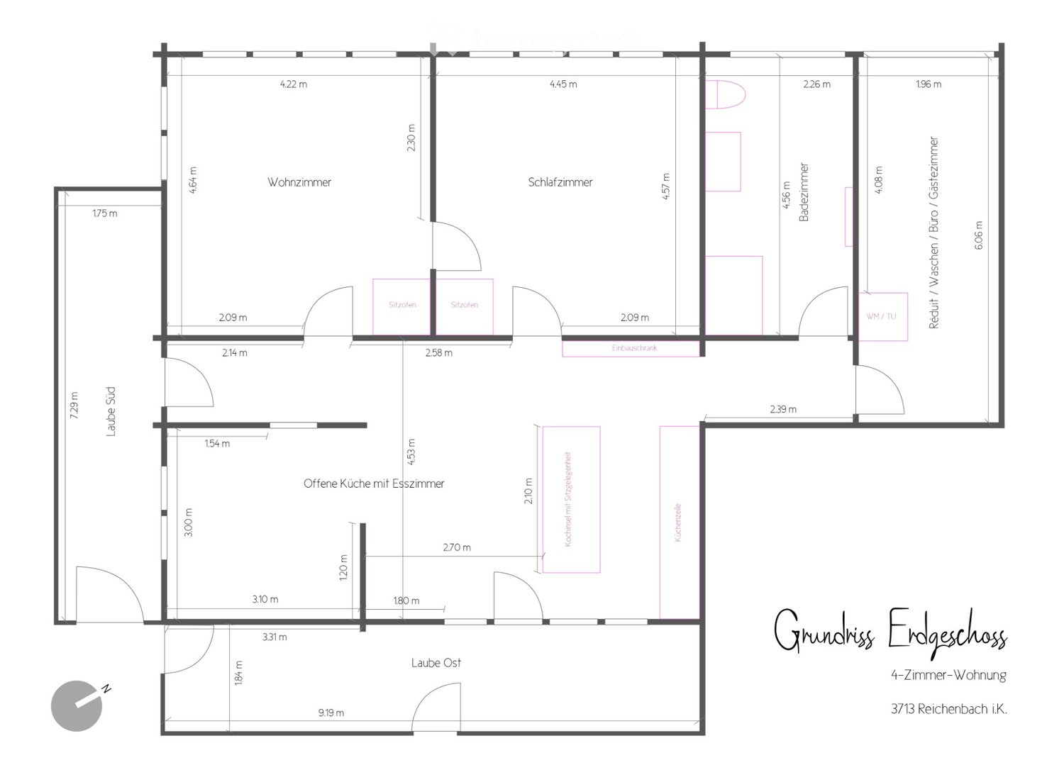 4 rooms apartment