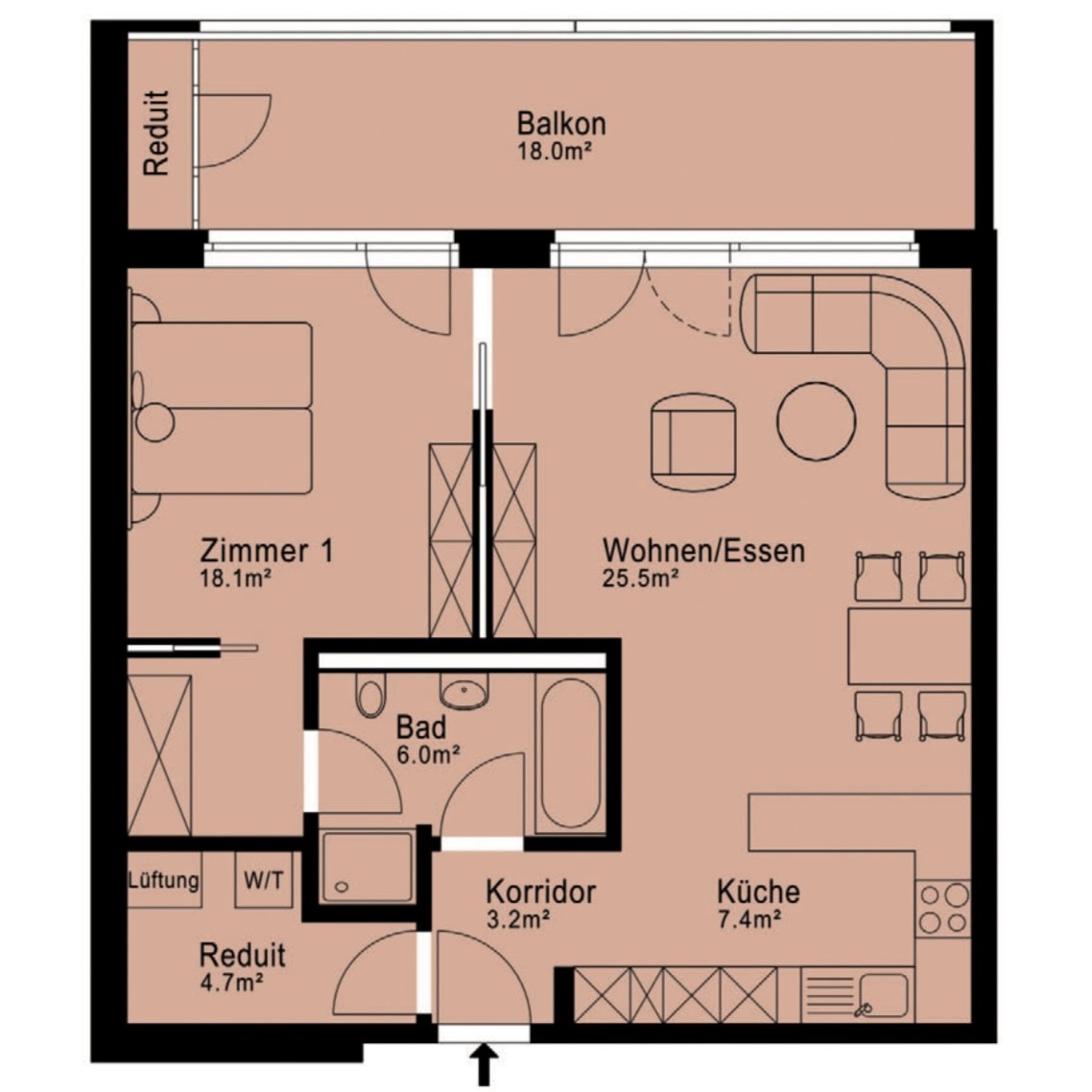 2 ½ rooms apartment, photo 5 of 6