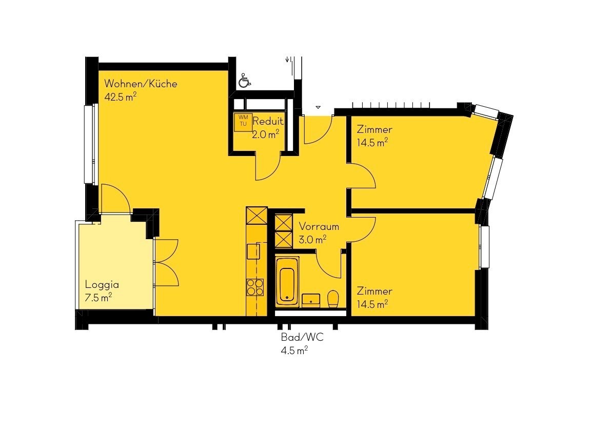 3 ½ rooms apartment, photo 4 of 7