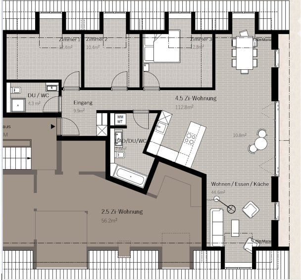 4 ½ rooms apartment, Foto 2 von 5