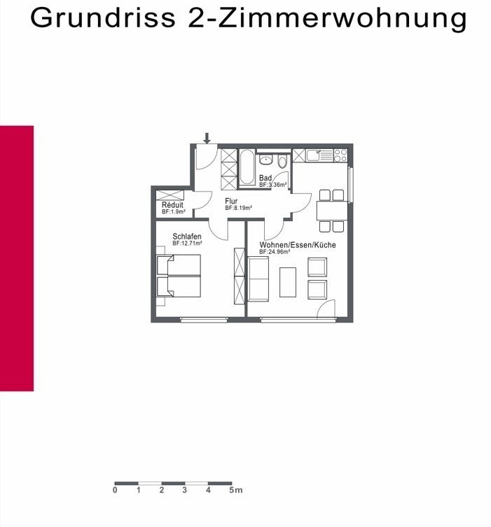 2 ½ rooms apartment