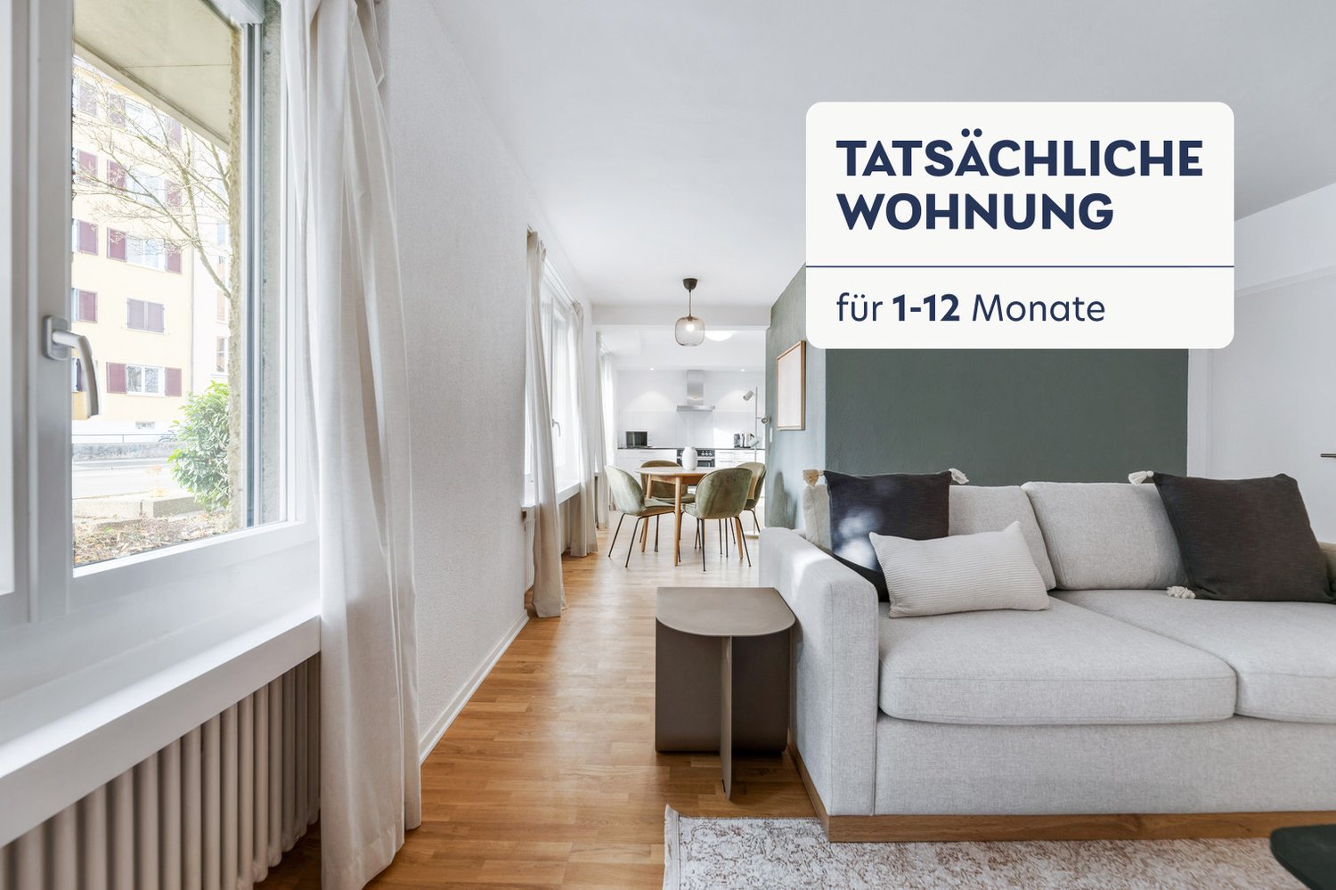 3 ½ pièces appartement meublé