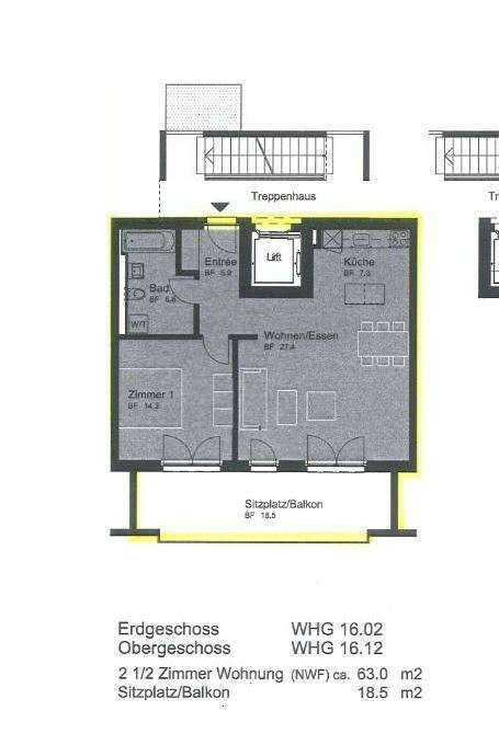 appartamento di 2 ½ locali