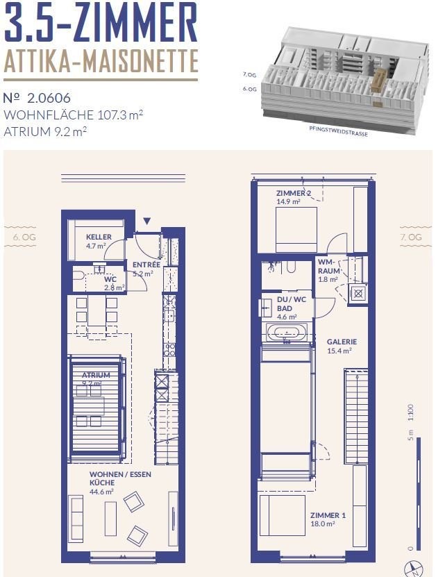 3 ½ rooms duplex, photo 8 of 9