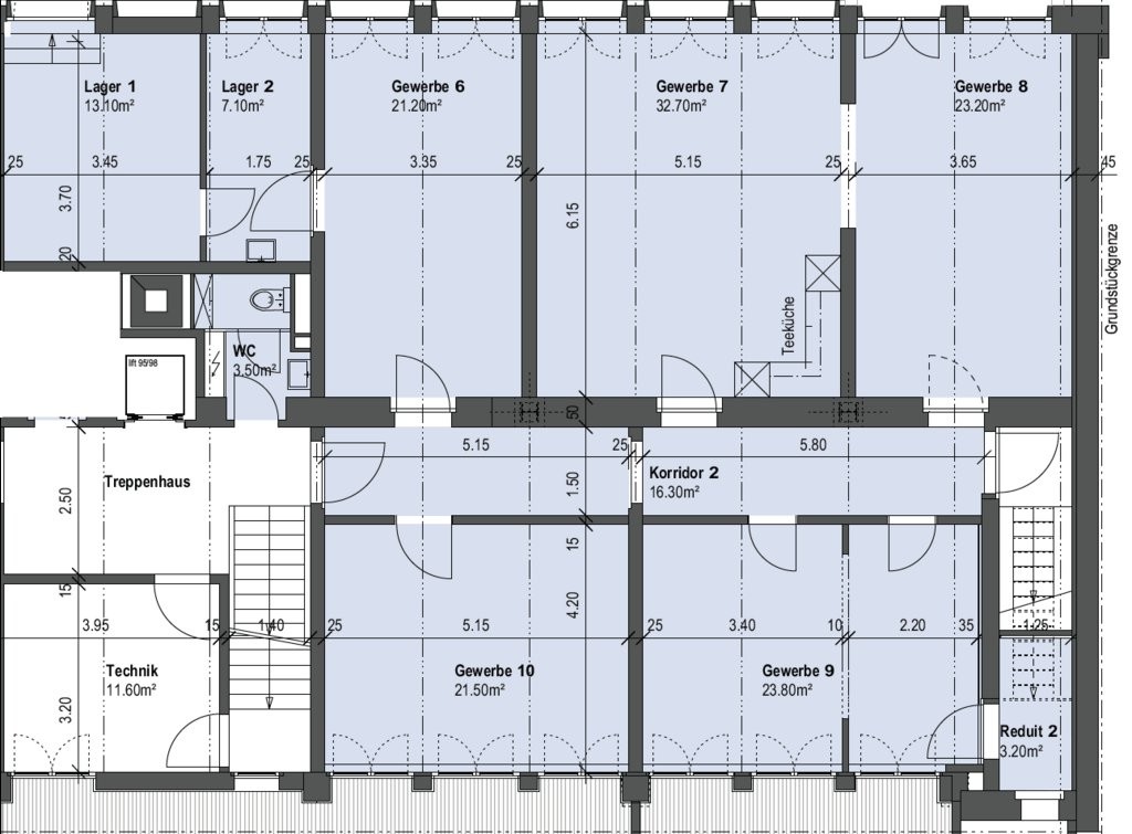 166m² commerciale