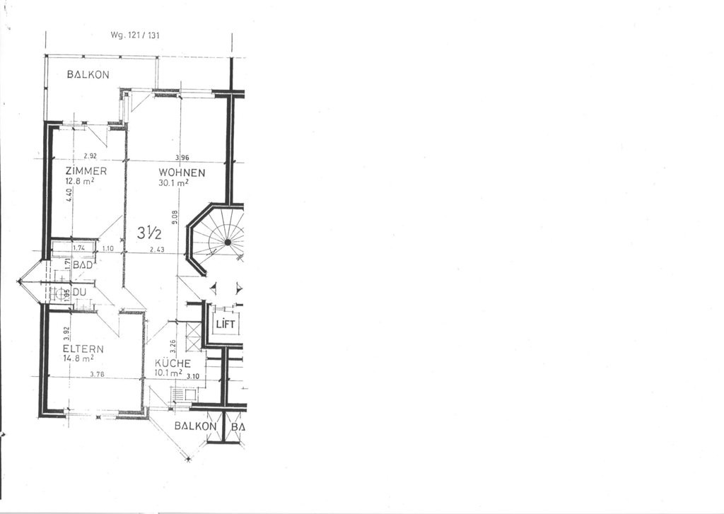 3 ½ rooms apartment