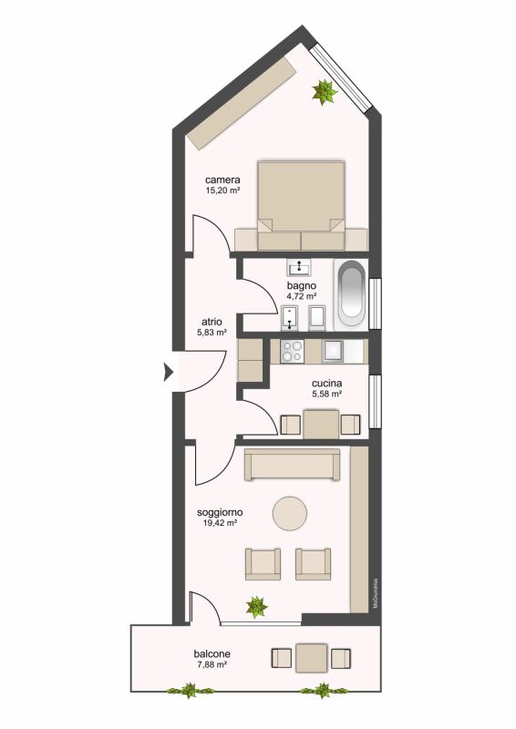 2 ½ rooms apartment (2)