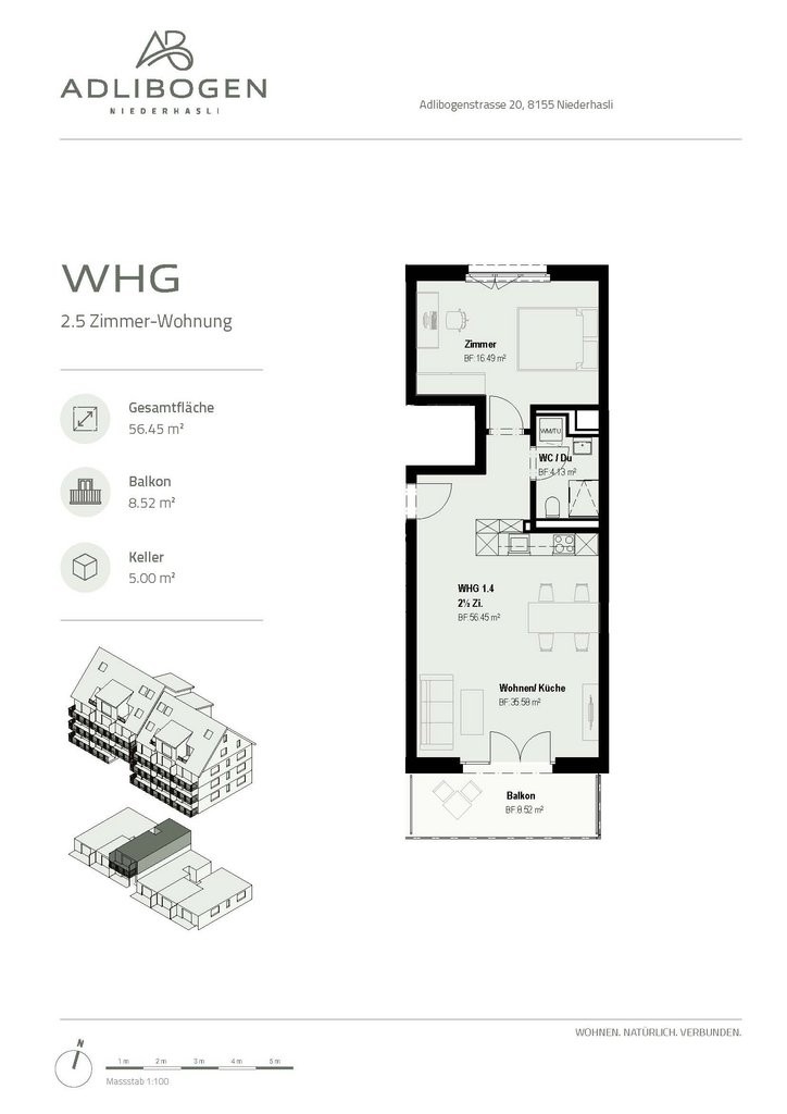 2 ½ rooms apartment, photo 5 of 6