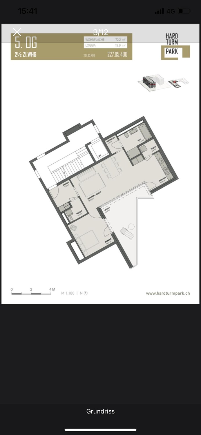 2 ½ rooms apartment